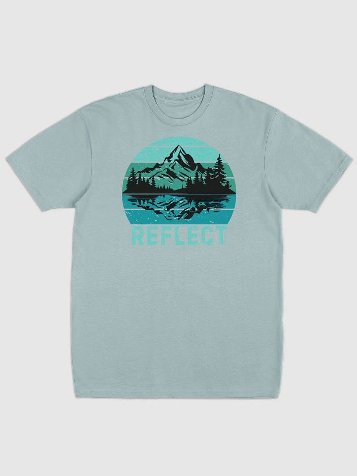 Reflect Vintage Sunset Mountain Lake Forest T-shirt product image (1)