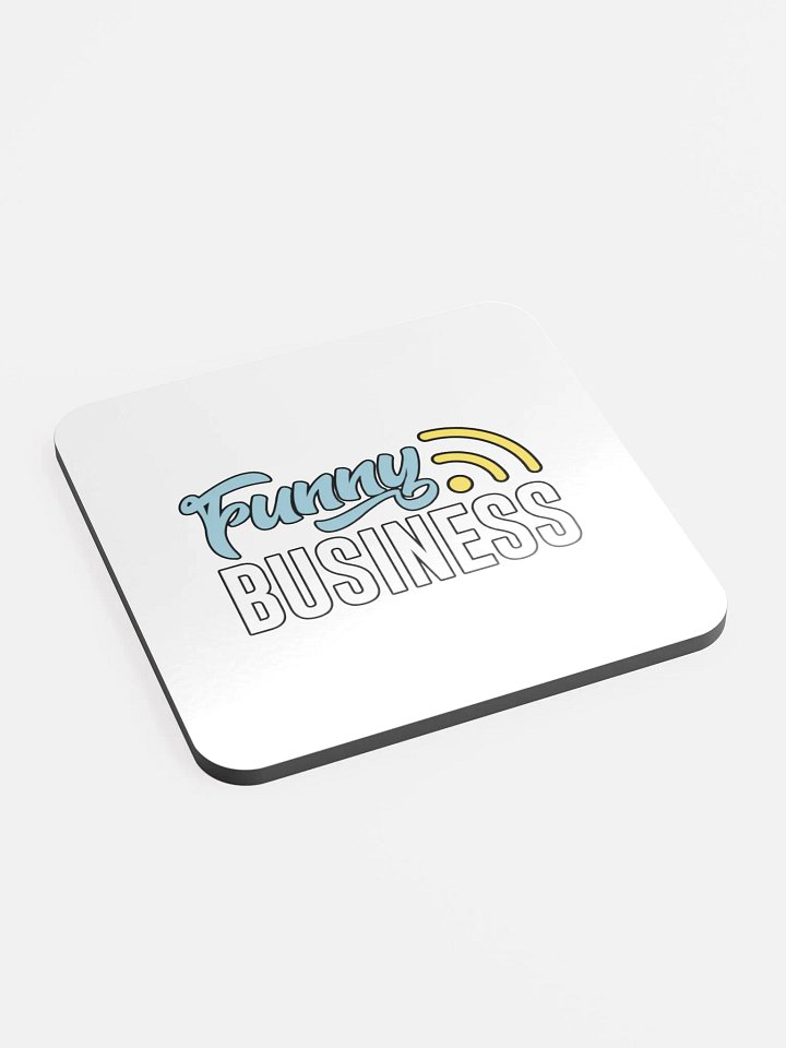 Funny Business Glossed Cork Coaster product image (2)