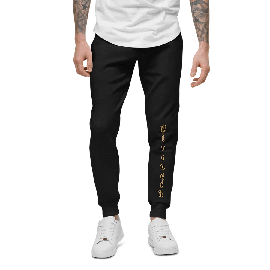 Divine Strength Fleece Unisex Joggers product image (5)