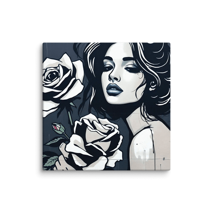 Monochrome Rose Muse Canvas product image (7)