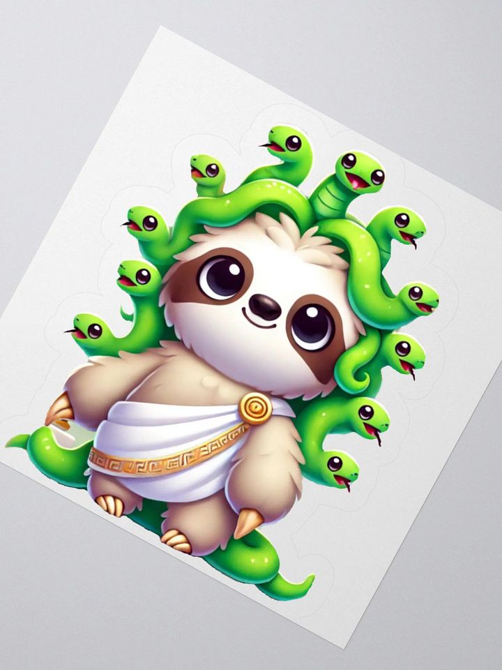 Medusa Sloth Sticker product image (2)