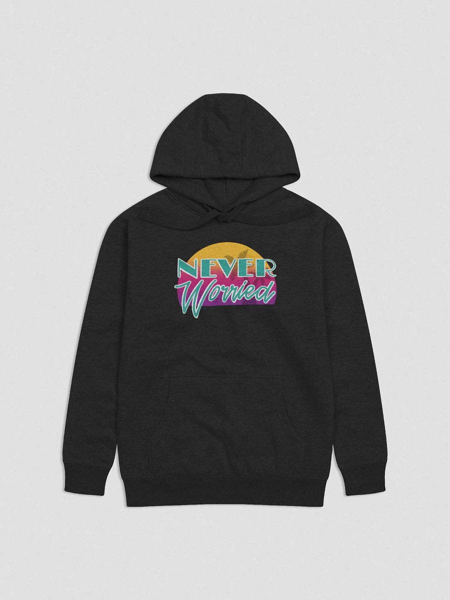 Teal Never Worried Cotton Hoodie product image (1)