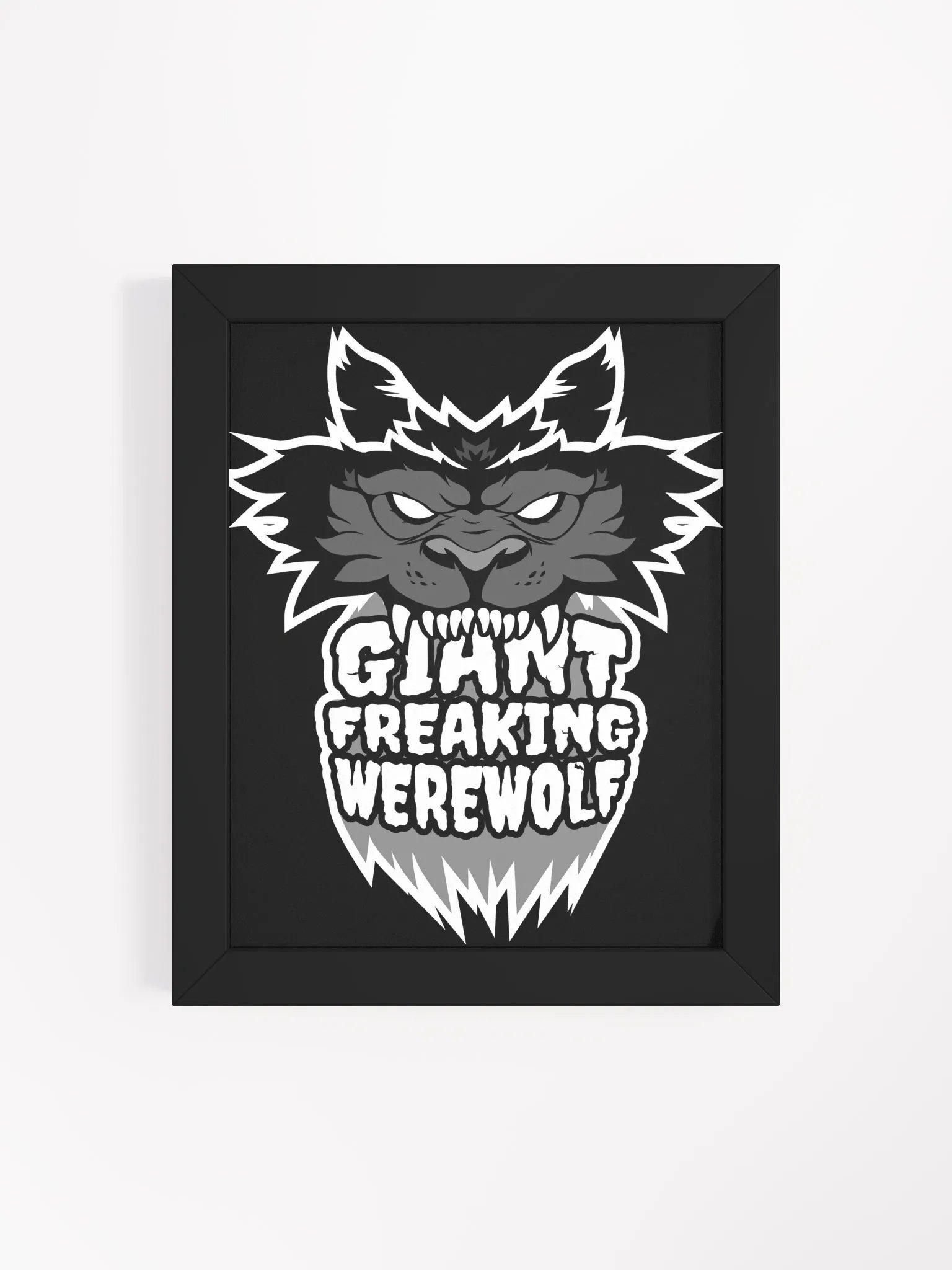 Giant Freaking Werewolf Stylized Matte Poster product image (14)