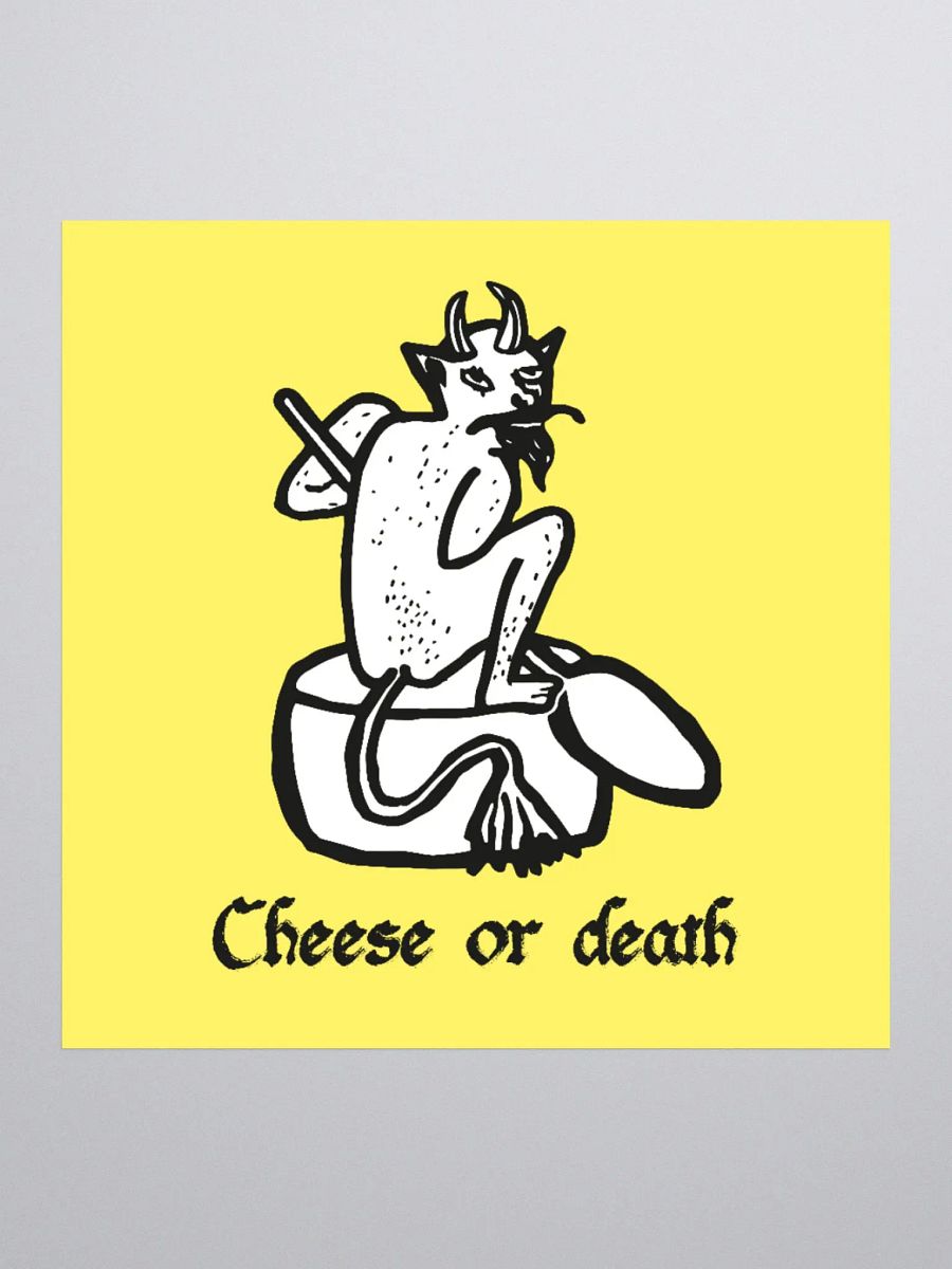 Cheese or Death Sticker product image (1)