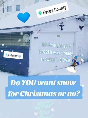 do YOU want it to #snow? do you enjoy the #shoveling &/or #snowblowing ? are you looking forward to the nice views or dreading the mushy #slush & #icyroads OR ya think it'll be a warm one instead?  #Massachusetts #LawrenceMA #2023 #forecast #weather #Christmas2023  #winter2023 #winter2024 #Christmas 