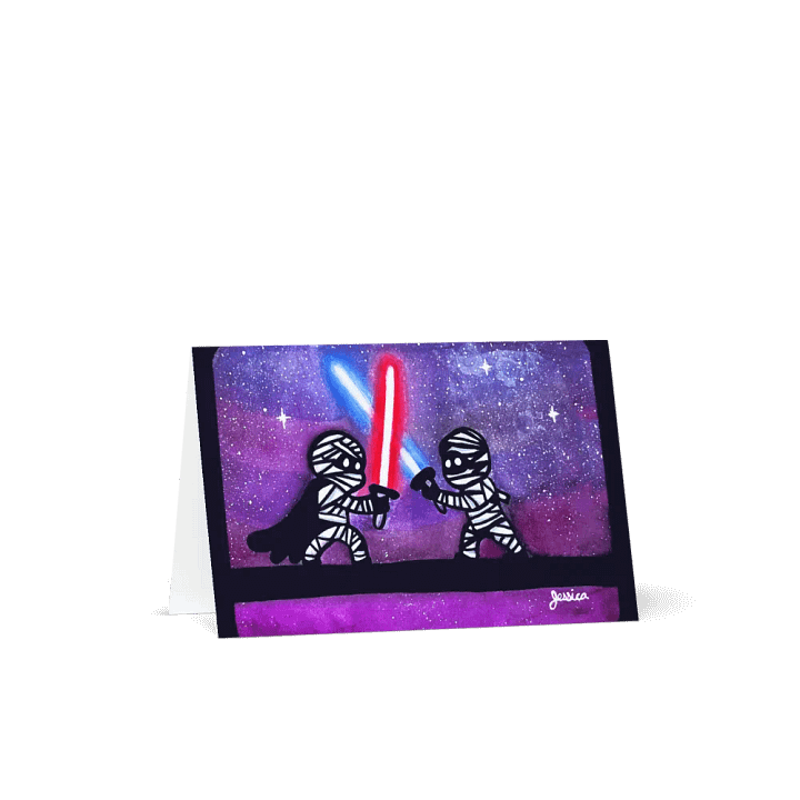 Duel of the Mummies Greeting Card product image (1)