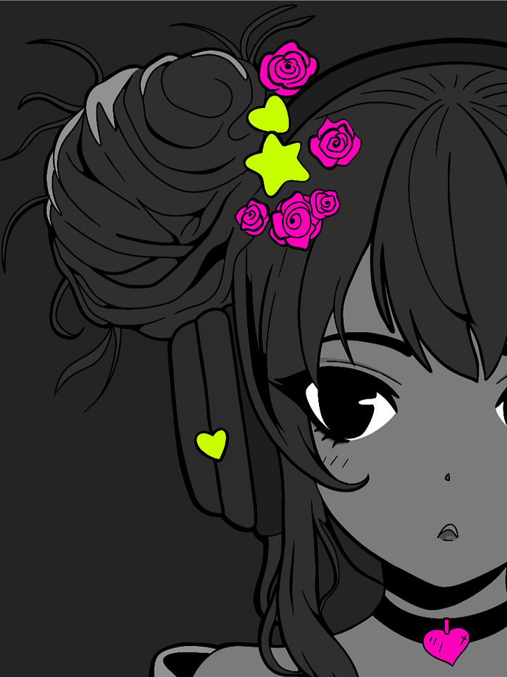 Esther: Space Bun Coffee Anime Girl Original By Brace4Chaos product image (2)