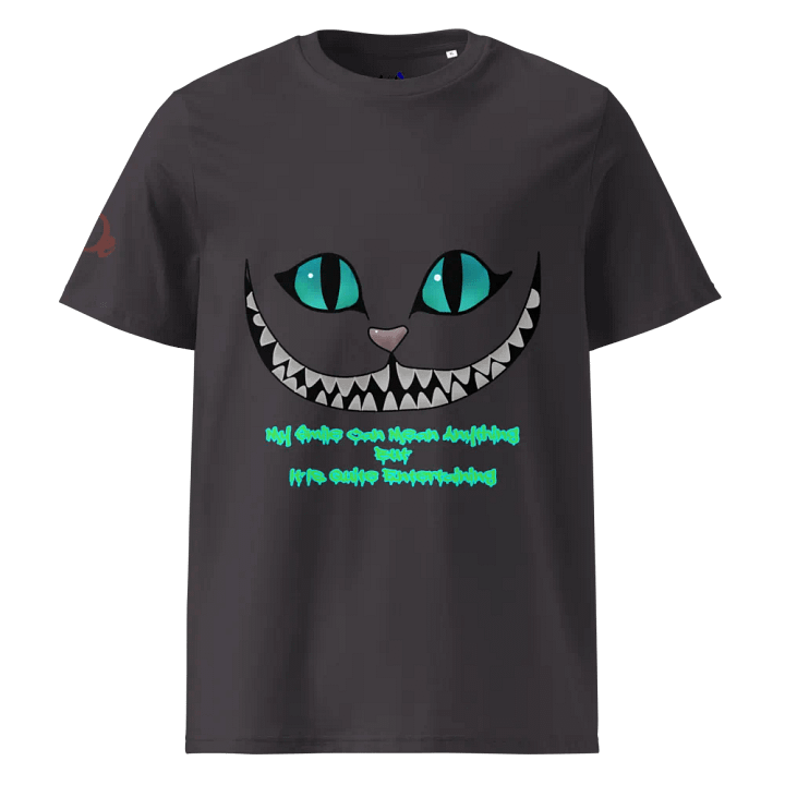 Cheshire Cat T-Shirt, Grinning Cat Tee, Alice Wonderland Shirt, Fantasy Cat T-Shirt, Mystic Smile Tee, Whimsical Cat Shirt product image (5)