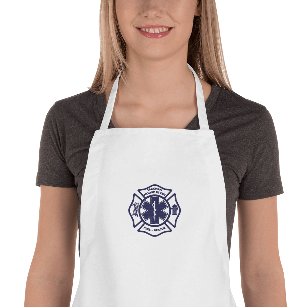 JMRF&RD Kitchen Apron - blue emblem product image (1)