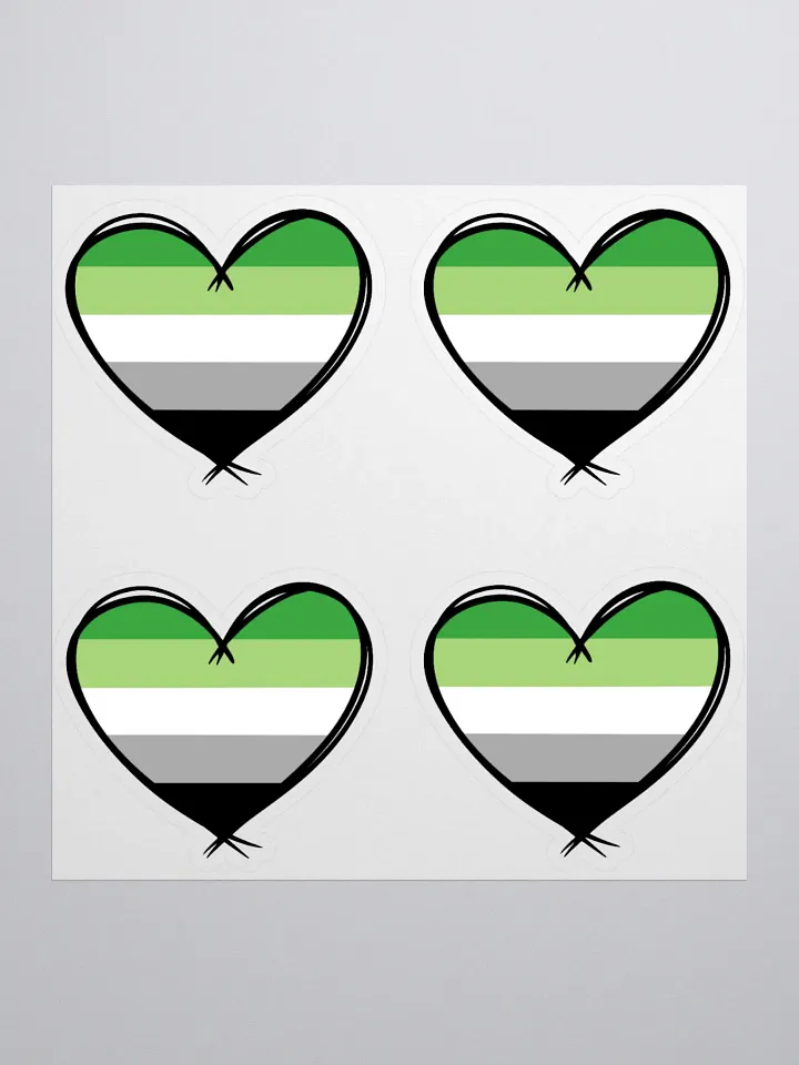 Aromantic Pride Stickers product image (1)