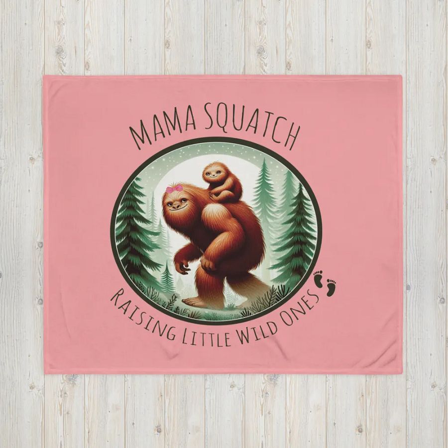 MAMA SQUATCH FLEECE BLANKET product image (3)