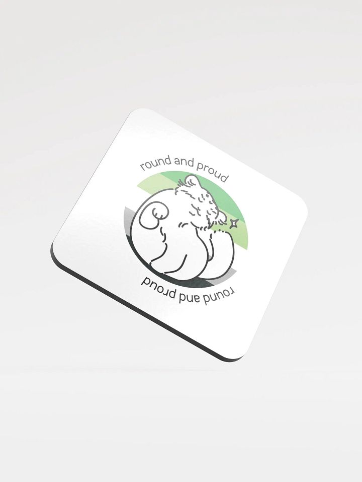 Round and Proud Aromantic Version - Coaster product image (1)