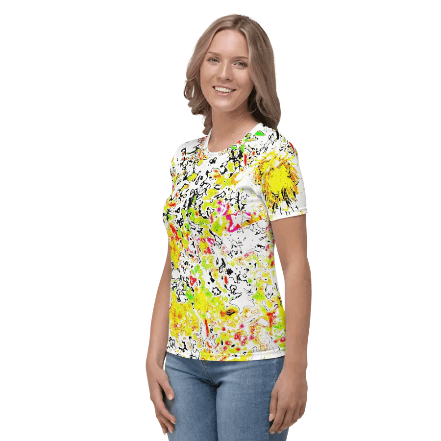 Abstract Vibrant Daisy Flower Women's T Shirt product image (4)