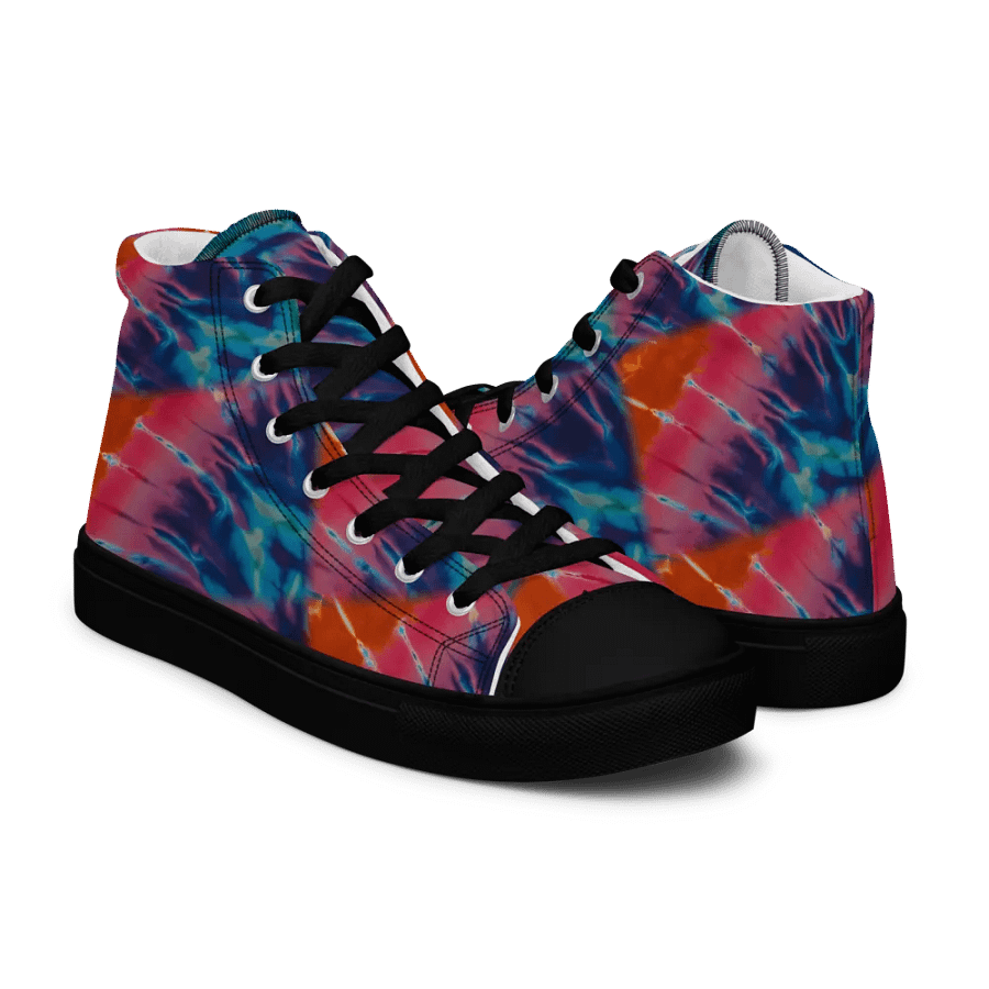 Tie-Dye High Top Canvas Shoes product image (11)