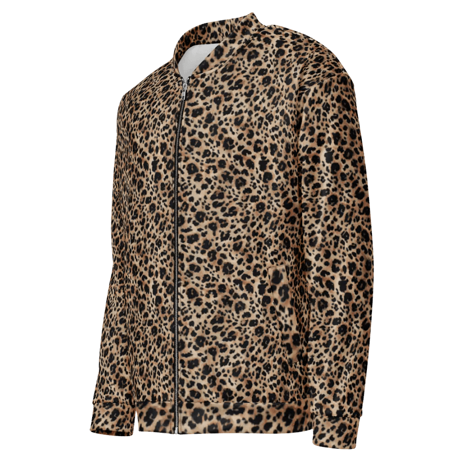 Brouwn Leopard Pattern Bomber Jacket product image (3)