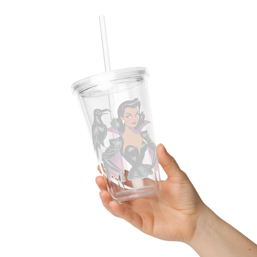 Woman and Raven Double Wall 16 oz Tumbler with Straw product image (16)