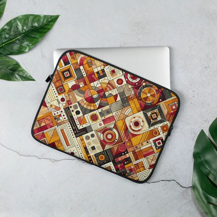 Retro Geometric Laptop Sleeve product image (2)