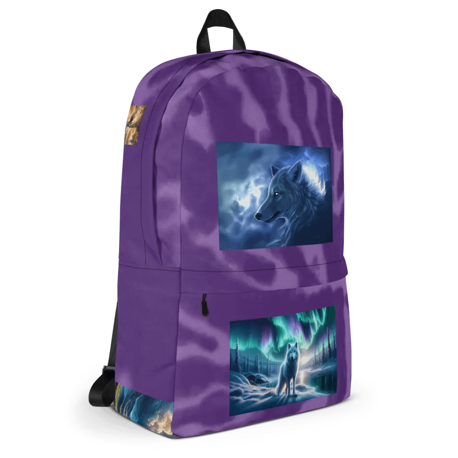 spirit wolf kid's school backpack product image (3)