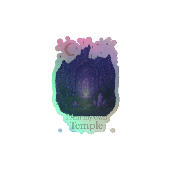 I Am My Own Temple Holo Sticker product image (2)