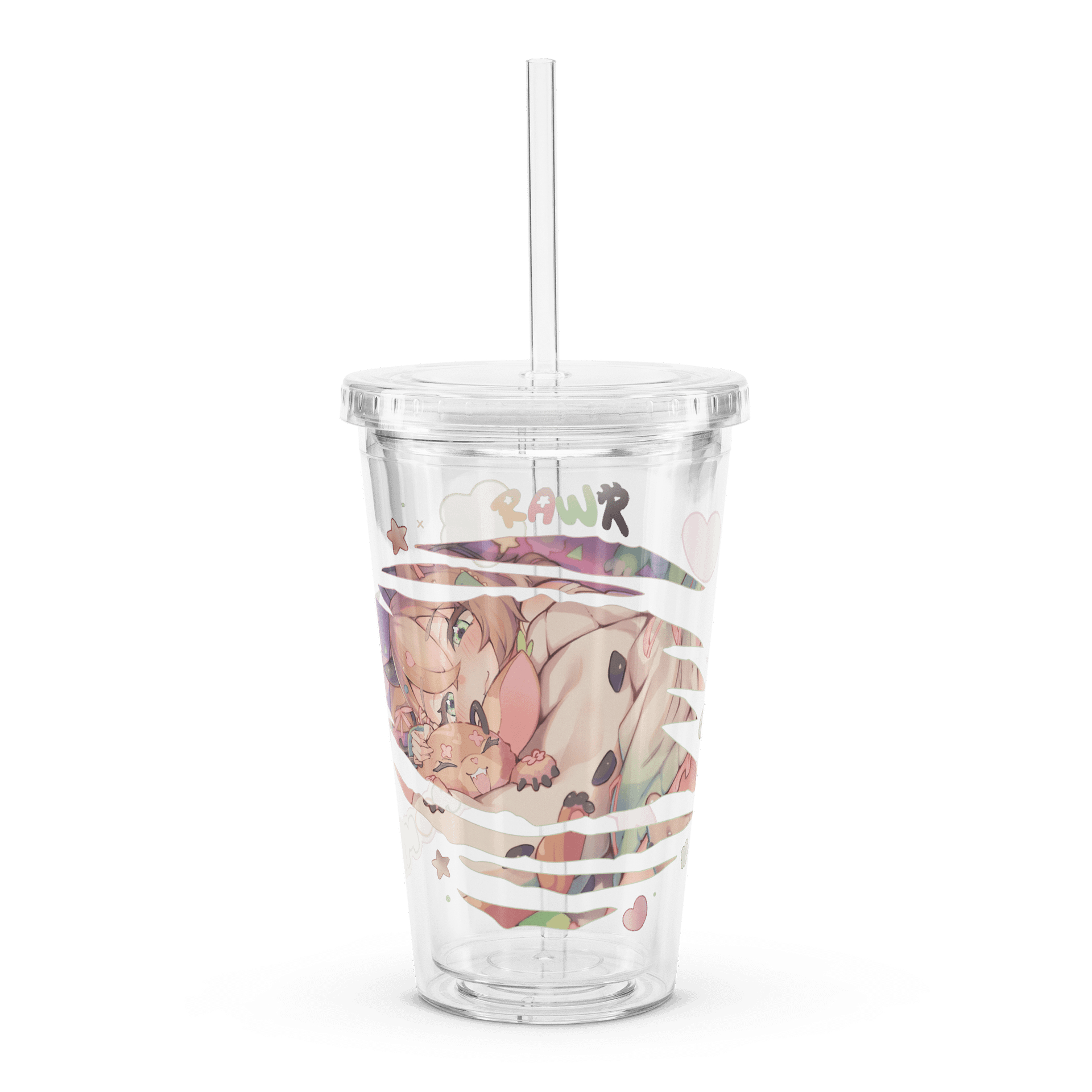 2.0 Double Wall Clear Plastic Tumbler product image (1)