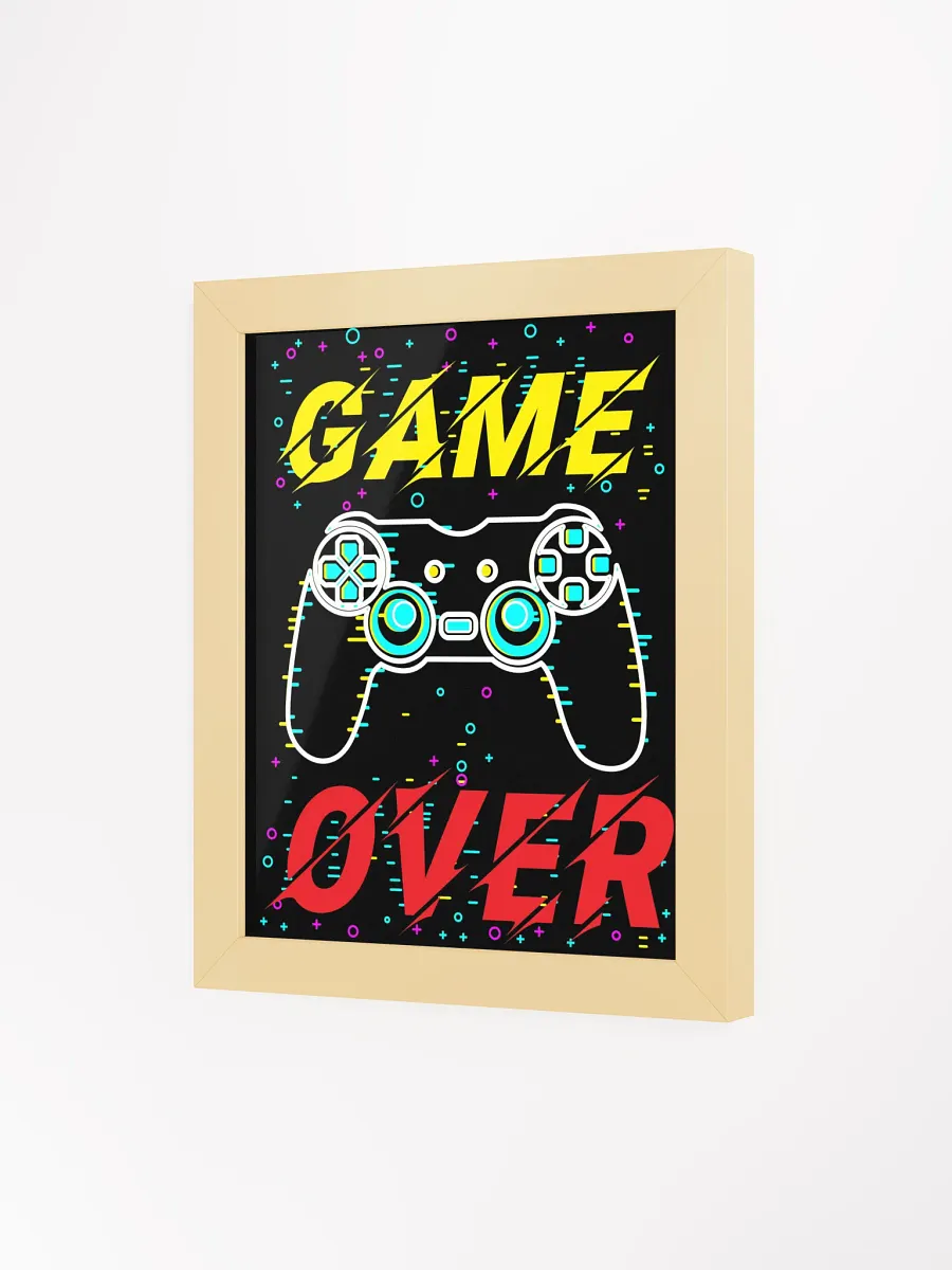Game Over Controller Framed Matte Poster product image (3)