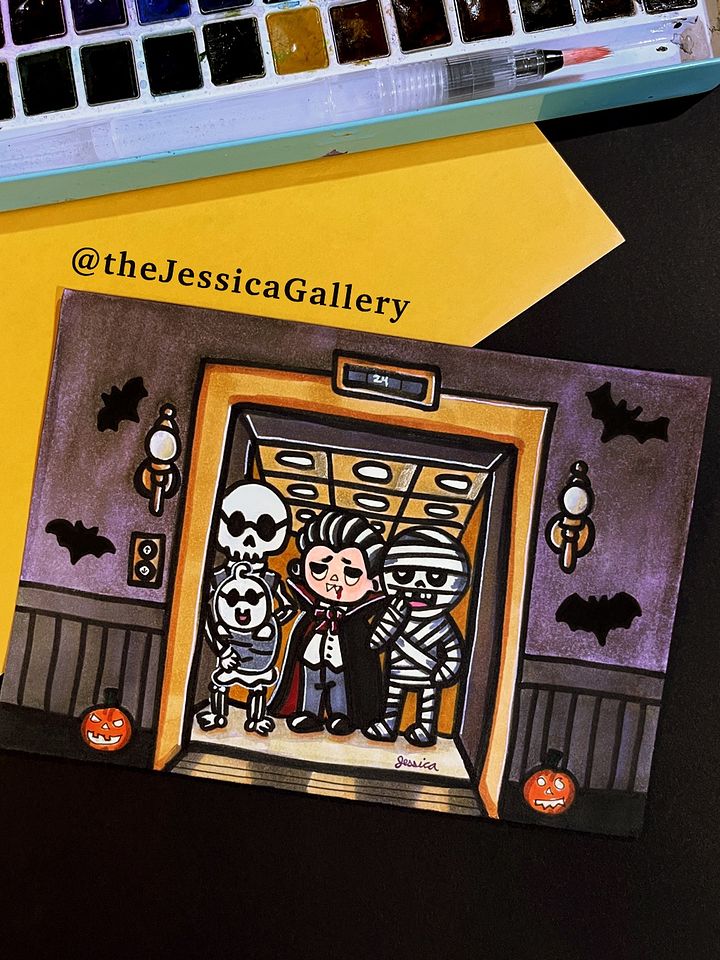 Eerie Elevator Art Print product image (2)