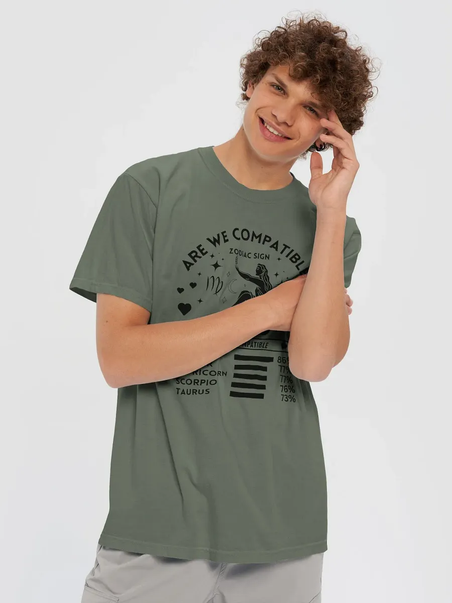 Virgo Zodiac Sign Romantic Compatibility T-Shirt - Light Comfort Colors 1717 product image (3)