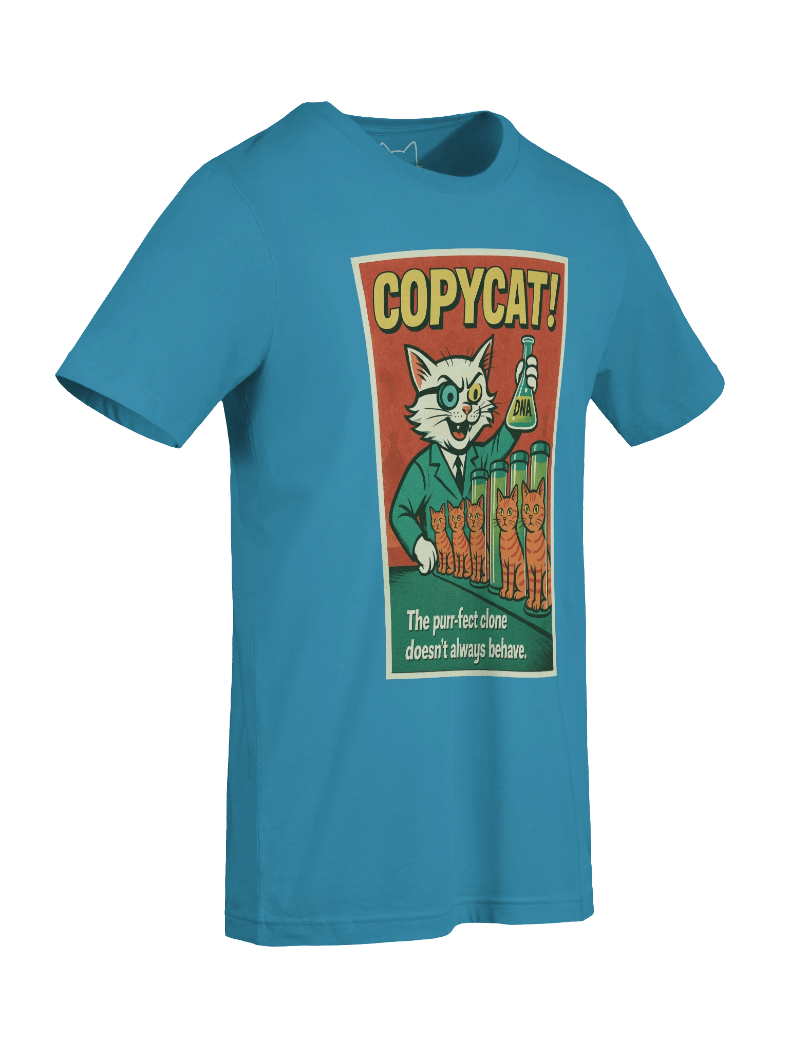 Copycat! Mad Scientist Cat and Clones Unisex T-Shirt product image (117)