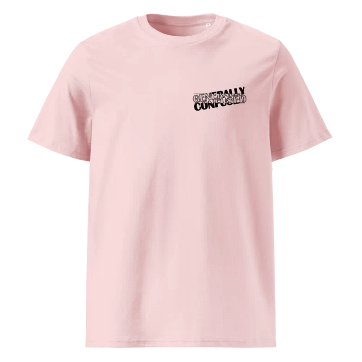 Generally Confused Organic Cotton T-Shirt (Black Print) product image (1)
