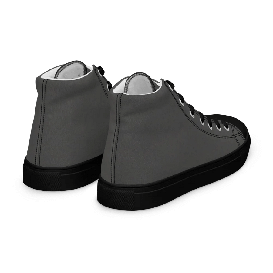Ladies all black canvas high tops product image (12)