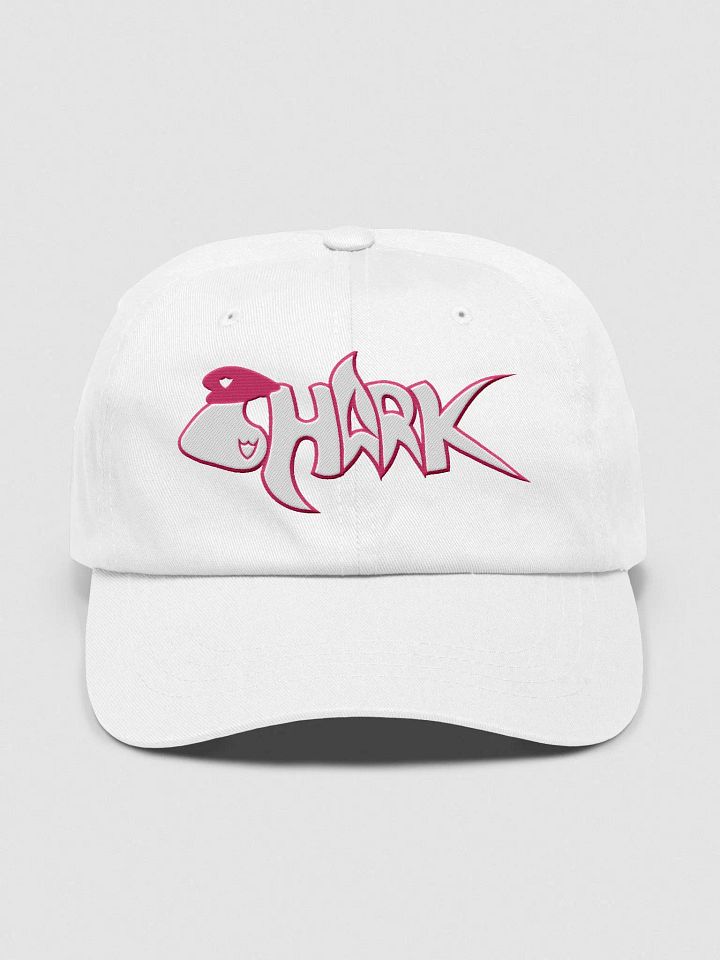 Pink Embroidered Shark Dad Cap product image (1)