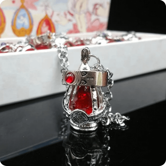 Anime Puella Magi Madoka Magica Soul Gem Necklace Crystal Pendant Ring Cosplay Costumes Lovers Jewelry Set Accessoies Prop product image (1)