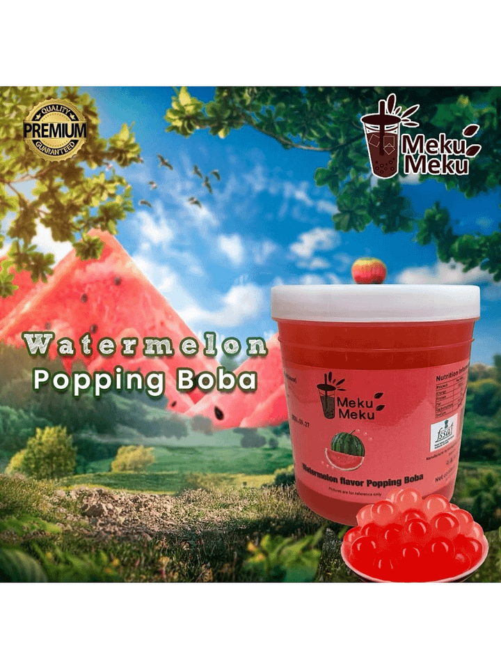 Watermelon Popping Boba Crystals Delicious Flavour product image (1)