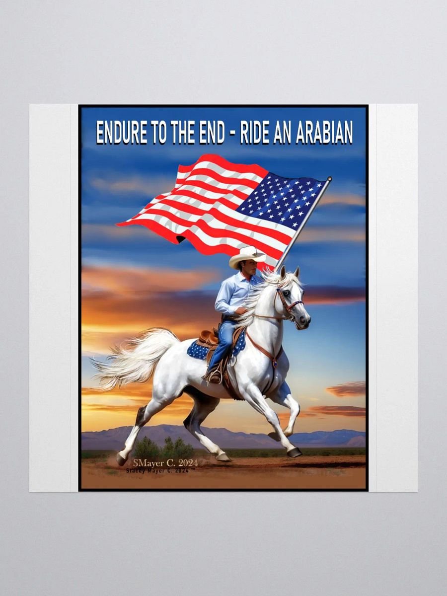 Endurance Ride: Arabian Horse Sticker product image (1)