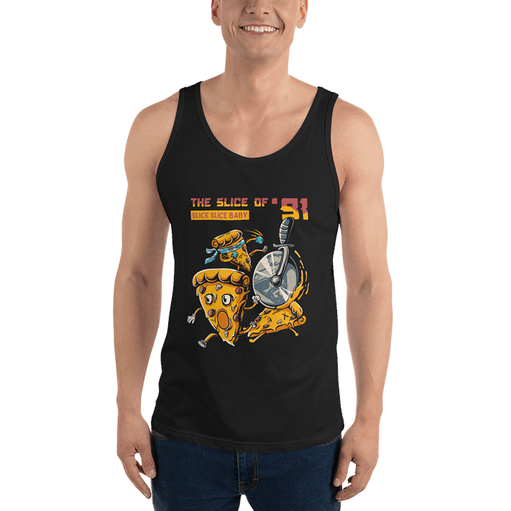 Pizza The Dude Slice Of '91 Doodle Daddy Tank Top product image (1)