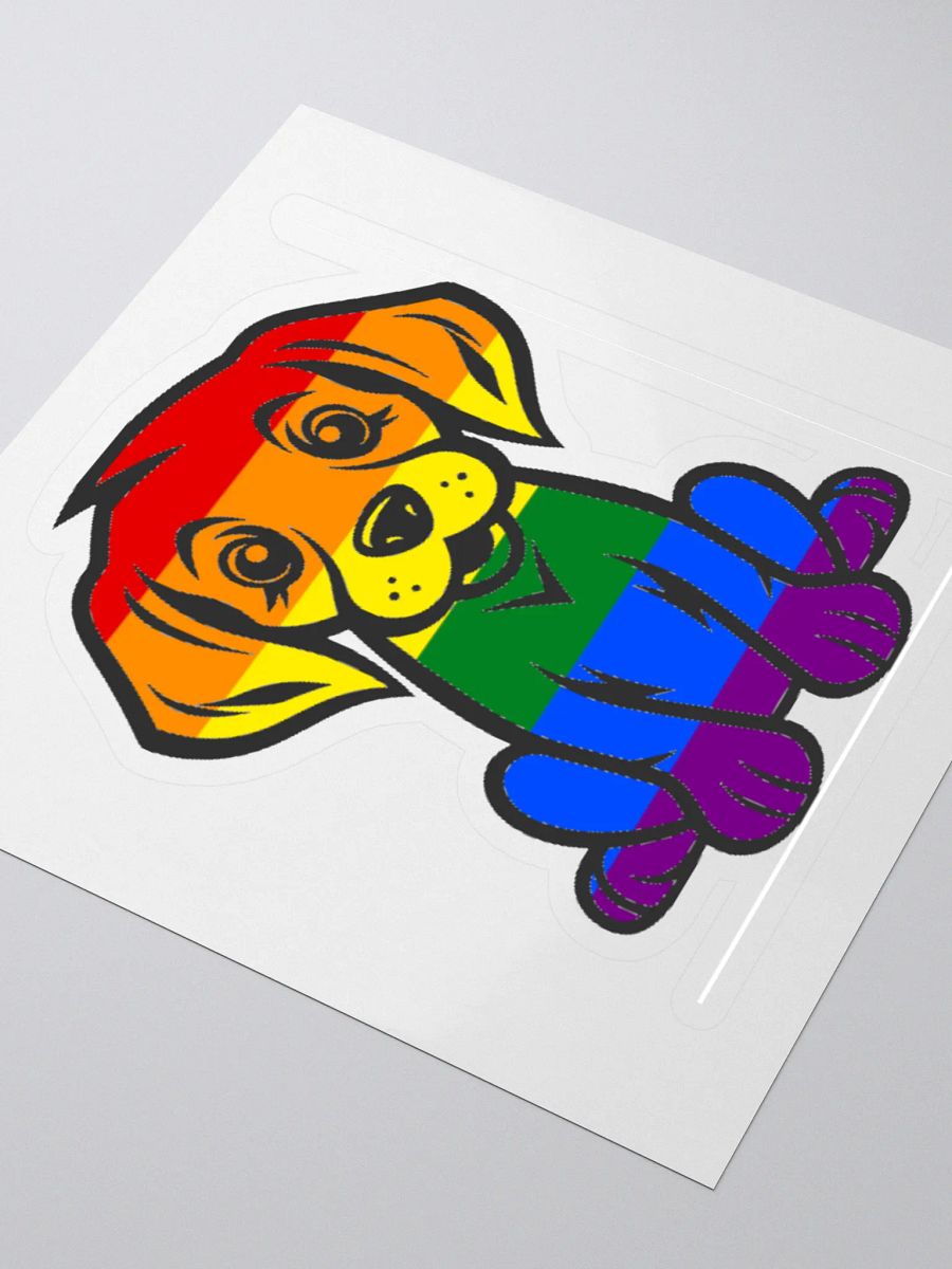 Rainbow Pride Puppy Sticker product image (3)