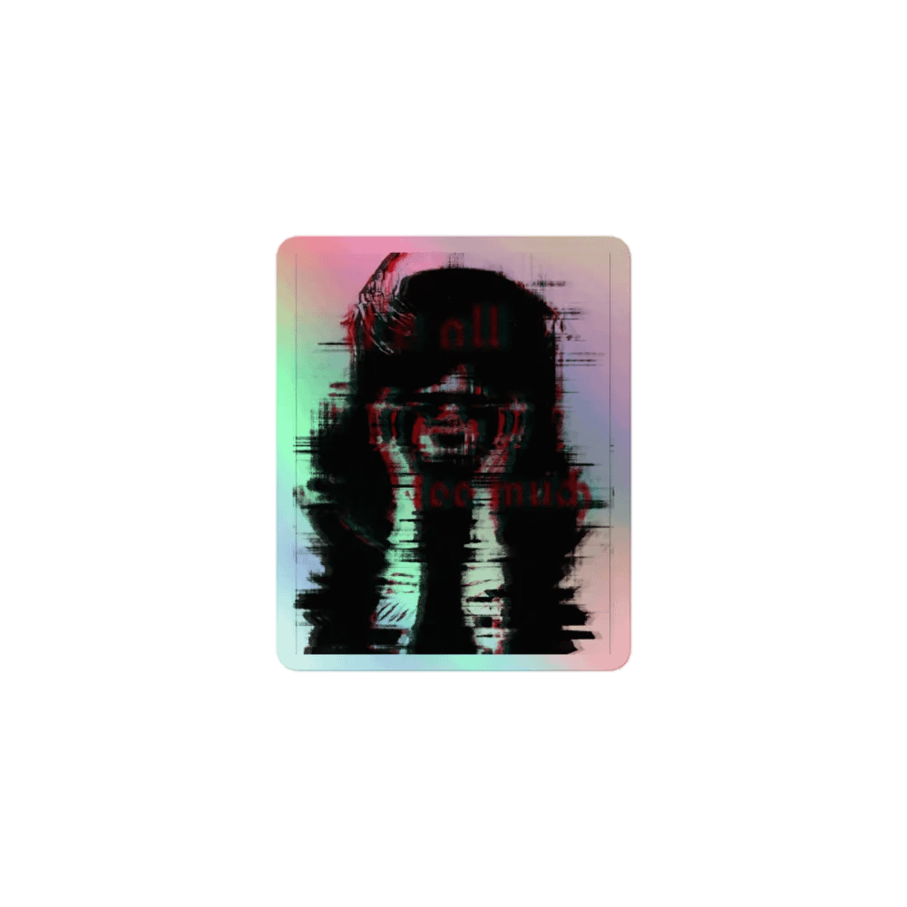 Glitch Noir Holographic Sticker Set product image (1)