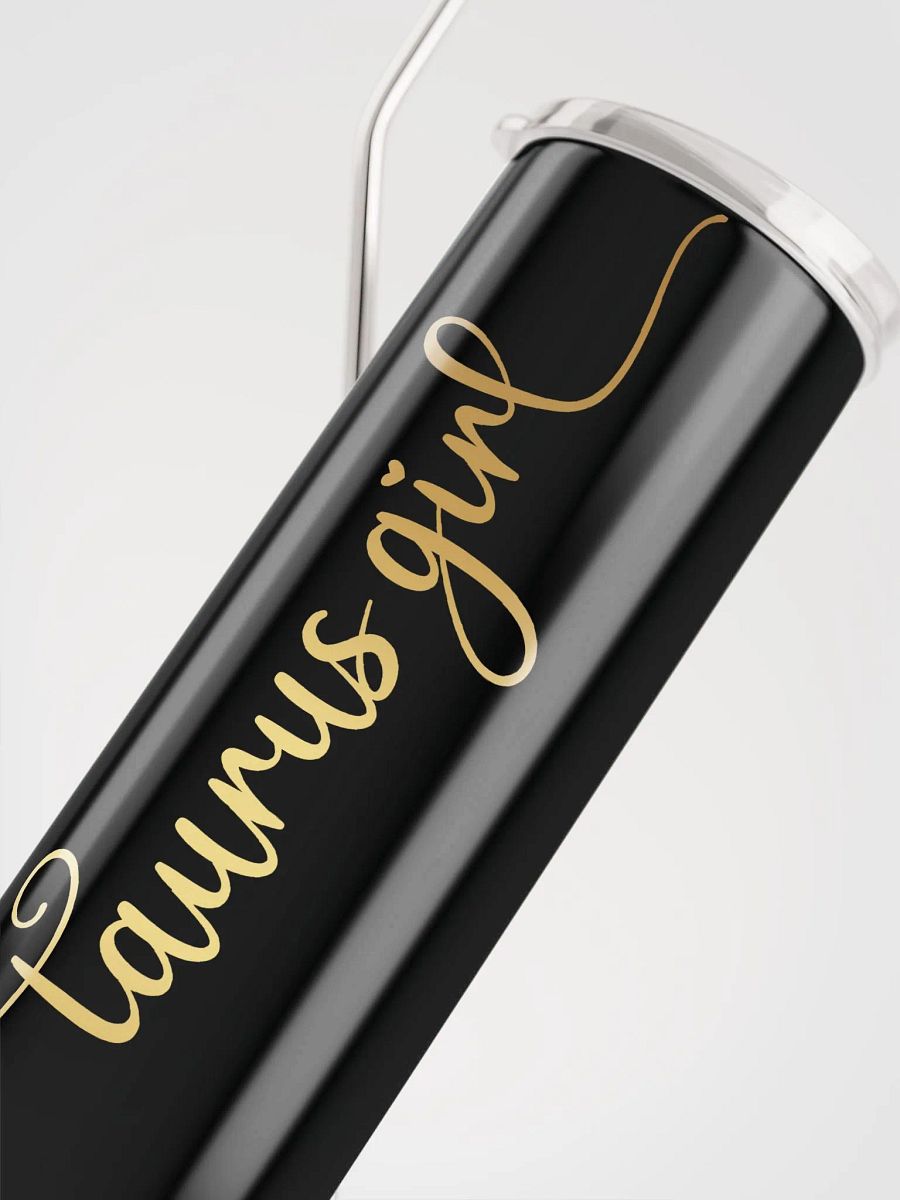 Elevate Every Sip with Our Gold Taurus Girl Stainless Steel Tumbler product image (5)