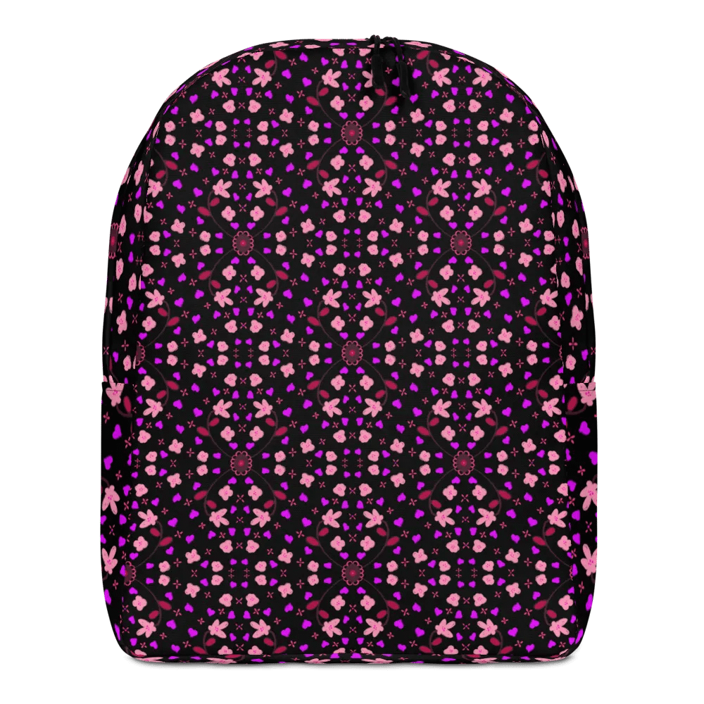 Hearts and Flowers Dark backpack product image (1)