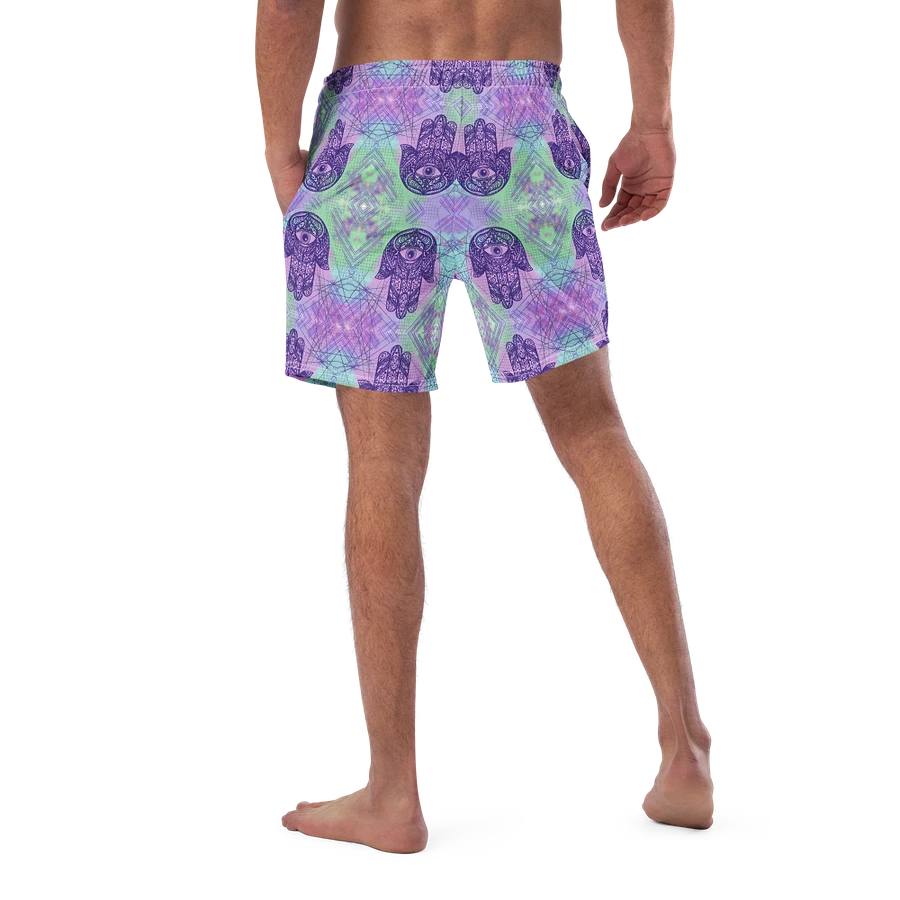 Mens Multicoloured Hamsa Hand Swim Shorts product image (1)