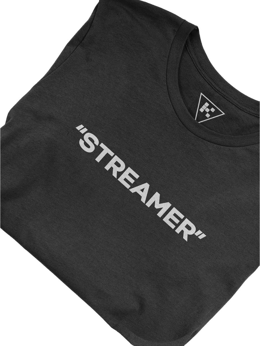 "Streamer" T-Shirt (white text) product image (3)