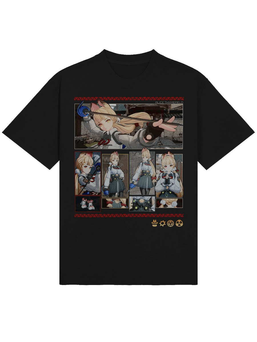 Alice Oversized Premium Heavyweight T-Shirt Front and Back print Zenless Zone Zero product image (9)
