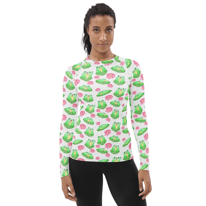 Kawaii Froggie Womens Rashie product image (1)