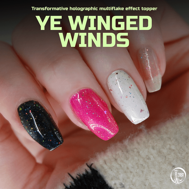 YE WINGED WINDS - Multiflake Sheer Holo Topper product image (1)