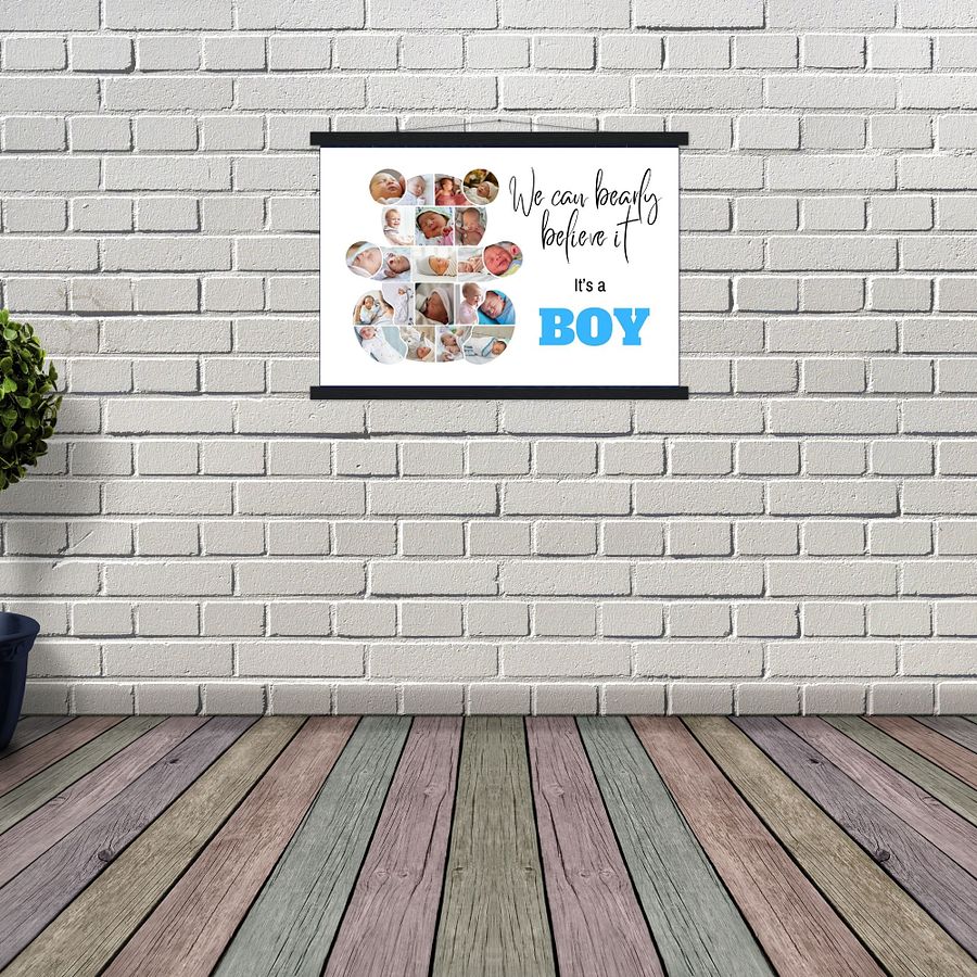 Newborn Baby (Girl/Boy) Photo Collage Canva Template product image (7)