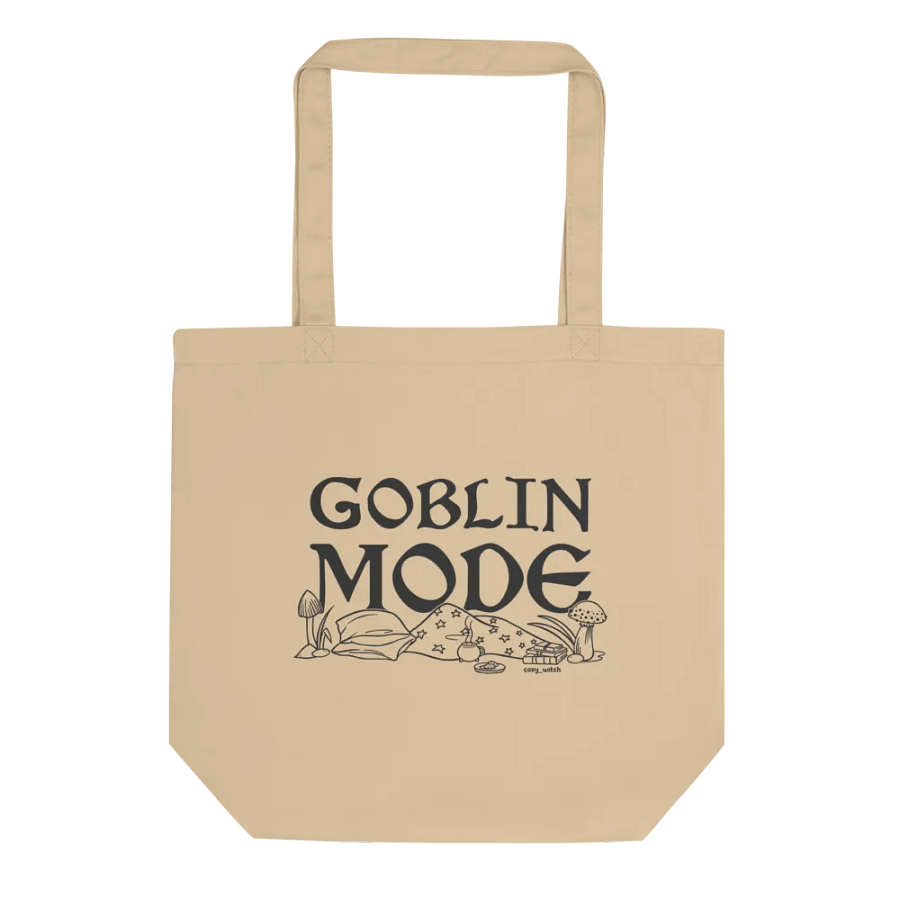 Goblin Mode Eco Cotton Tote Bag -Natural product image (1)