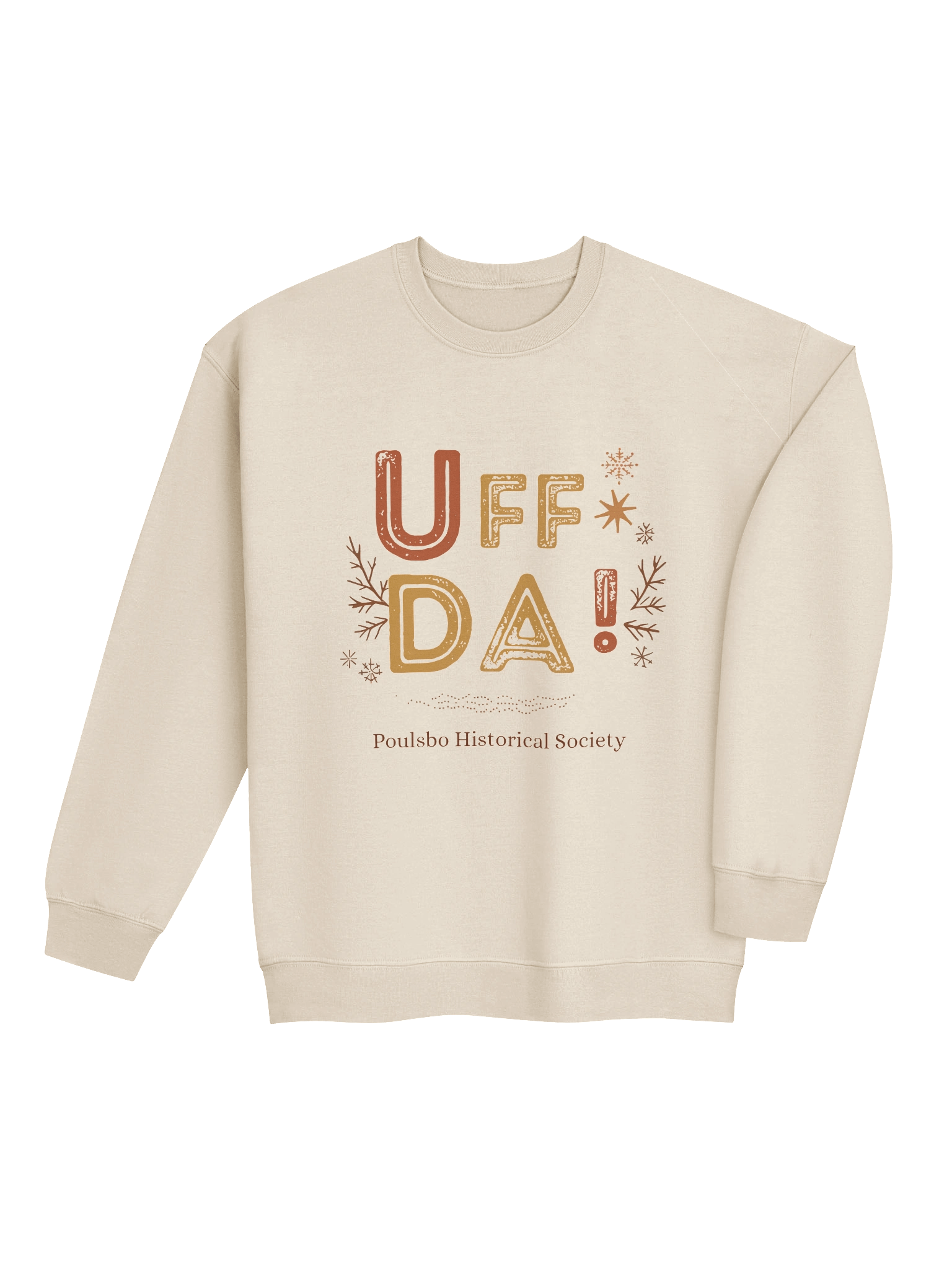 Festive 'UFF DA!' Poulsbo Crewneck Sweatshirt product image (4)