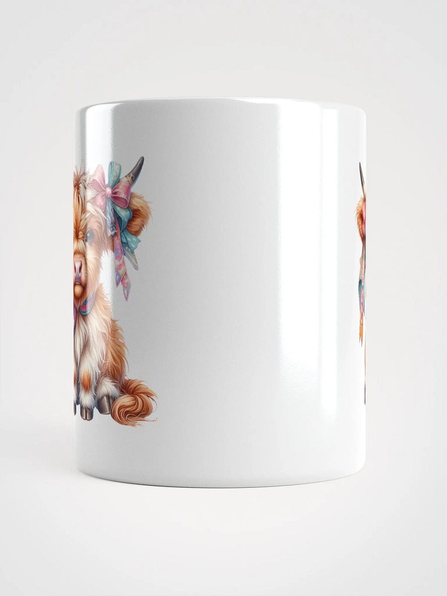 Plaid Princess Cow White Glossy Mug product image (5)