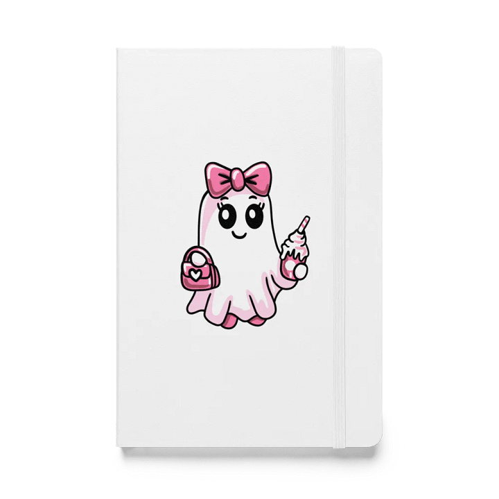 Cute Ghost Hardcover Bound Lined Notebook product image (1)