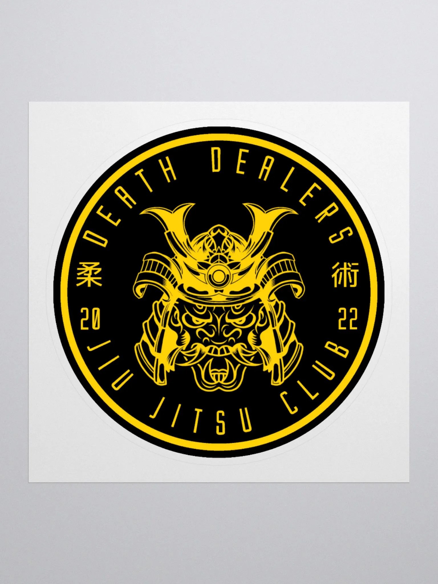 Death Dealers - Round Logo (Black And Yellow) Sticker product image (3)